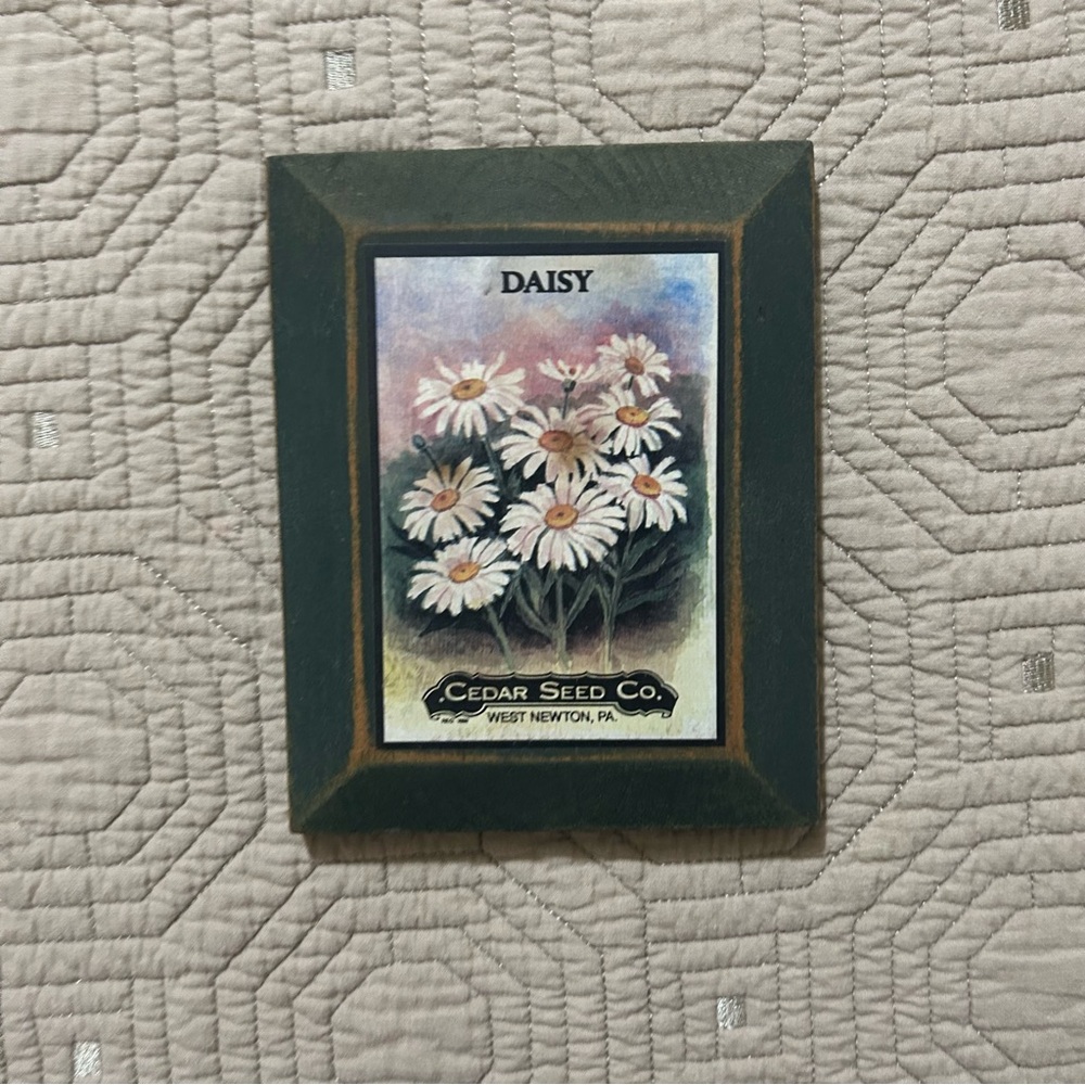 Small wooden plaque